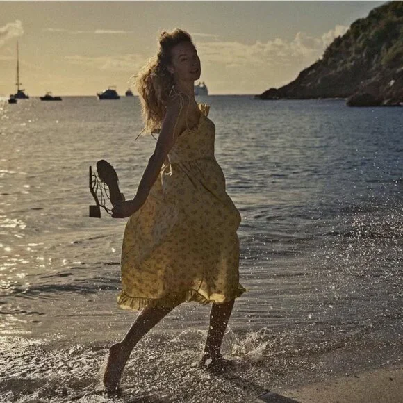 Doen Yellow Wendelin Midi Dress - Picture 4 of 13